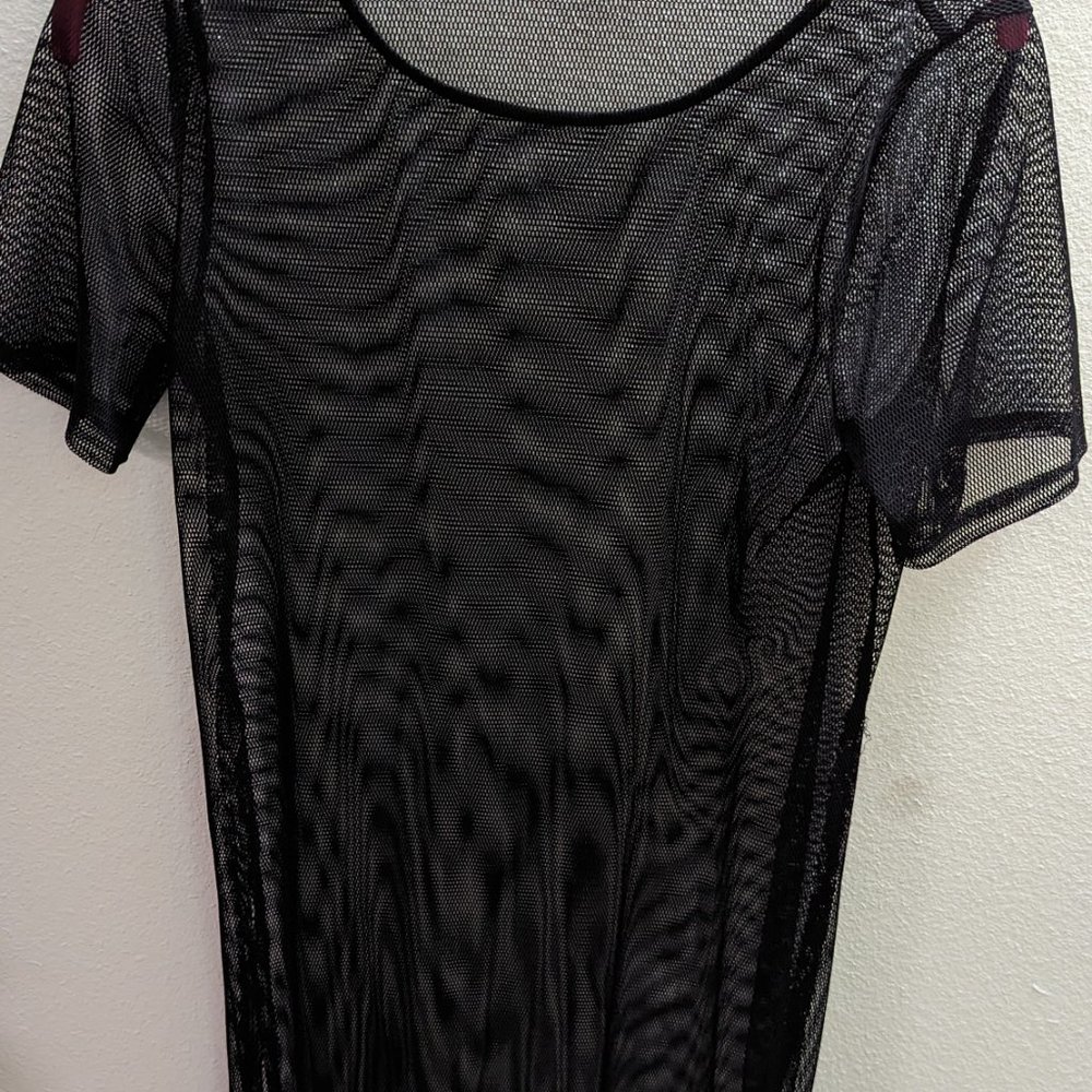 Maxi t-shirt dress mesh f21 - Picture 3 of 4